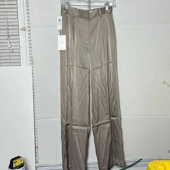 Aritzia color Nomad Taupe The Effortless Pant™ Satin